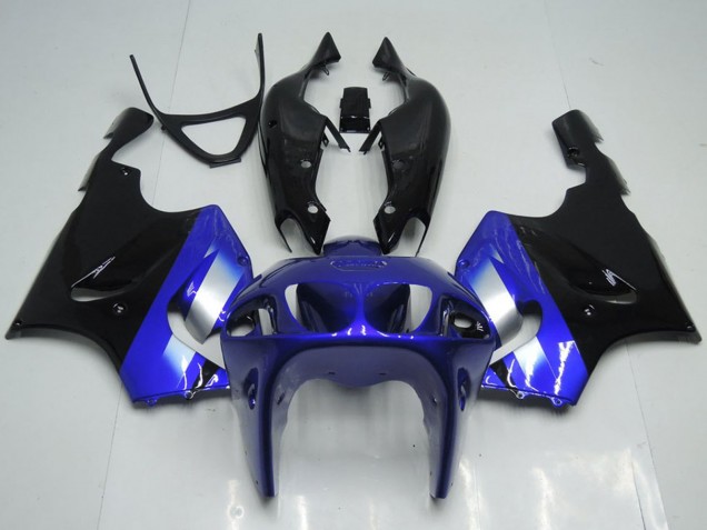 1996-2003 Kawasaki ZX7R Motorcycle Fairings - Blue Silver Glossy Black Australia