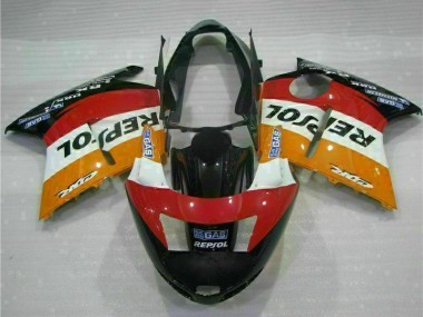 Purchase 1996-2007 Honda CBR1100XX Blackbird Motorcycle Fairing - Orange White Red Glossy Black Repsol Australia