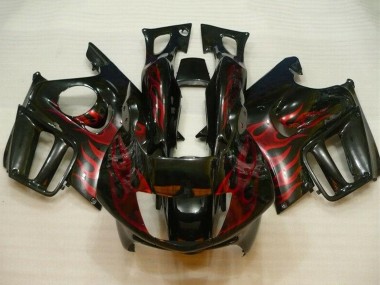 Purchase 1995-1996 Honda CBR600 F3 Motorcycle Fairings - Glossy Black Red Flame Australia