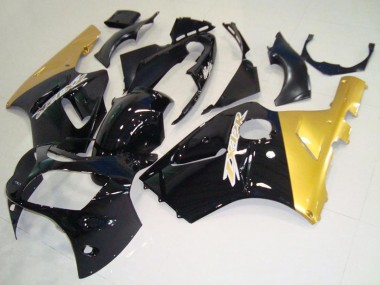 Purchase 2000-2001 Kawasaki ZX12R Motorcycle Fairings - Glossy Black Gold Australia