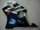 2001-2003 Honda CBR600 F4i Motorcycle Fairings - White Blue Black Stripe Australia