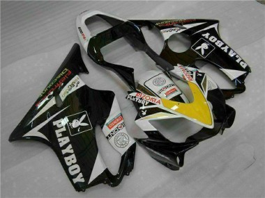 Purchase 2001-2003 Honda CBR600 F4i Motorcycle Fairings - White Yellow Glossy Black Playboy Australia