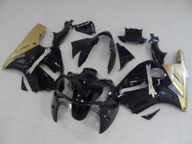 Purchase 2002-2006 Kawasaki ZX12R Motorcycle Fairing Kits - Glossy Black Gold Australia
