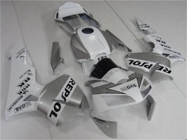Purchase 2003-2004 Honda CBR600RR Motorcycle Fairing - White Silver Black Repsol Australia