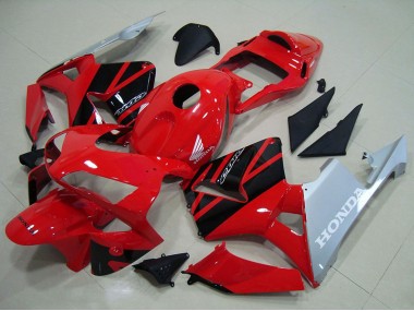 Purchase 2003-2004 Honda CBR600RR Motorcycle Fairings - Red Silver Glossy Black Australia