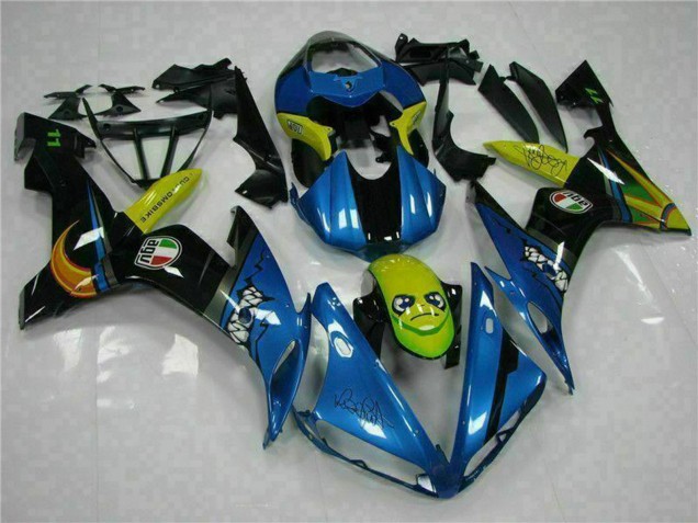 2004-2006 Yamaha YZF R1 Motorcycle Fairings - Blue Yellow Shark Australia