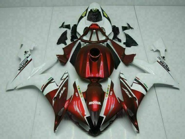 Purchase 2004-2006 Yamaha YZF R1 Motorcycle Fairings - White Red Yellow Motul 46 Australia