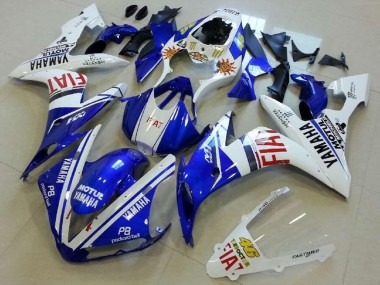 Purchase 2004-2006 Yamaha YZF R1 Motorcycle Fairings - White Blue Red Fiat Australia