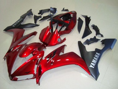 Purchase 2004-2006 Yamaha YZF R1 Motorcycle Fairing - Red Matte Black Australia