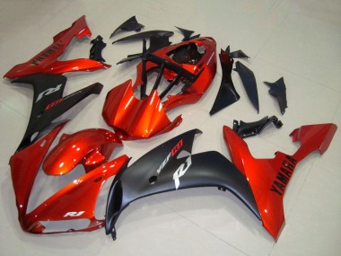 Purchase 2004-2006 Yamaha YZF R1 Motorcycle Fairings - Red Matte Black Australia