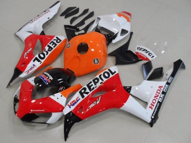 Purchase 2006-2007 Honda CBR1000RR Motorcycle Fairing - Orange White Red Glossy Black Repsol HRC Australia