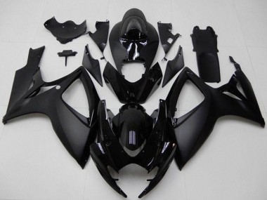 Purchase 2006-2007 Suzuki GSXR 600/750 Motorcycle Fairings - Matte Black Glossy Black Australia