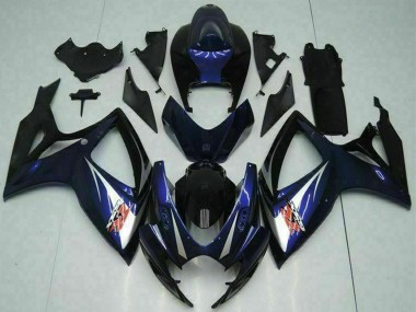 Purchase 2006-2007 Suzuki GSXR 600/750 Motorcycle Fairings - Glossy Black Blue Australia