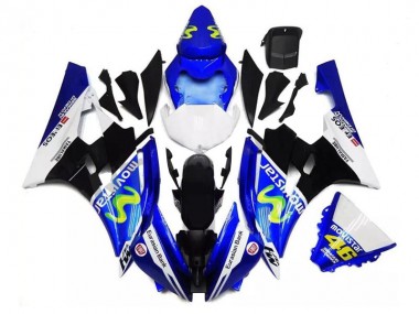 Purchase 2006-2007 Yamaha YZF R6 Motorcycle Fairings - Blue White Black Green MoviStar ENEOS Yamalube 46 Australia