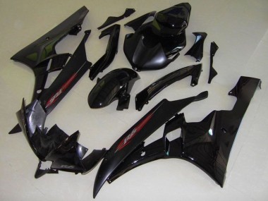 Purchase 2006-2007 Yamaha YZF R6 Motorcycle Fairings - Glossy Black Matte Black Red OEM Style Australia