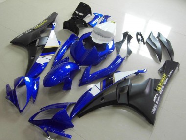 Purchase 2006-2007 Yamaha YZF R6 Motorcycle Fairings - White Blue Matte Black Motul Michelin Australia