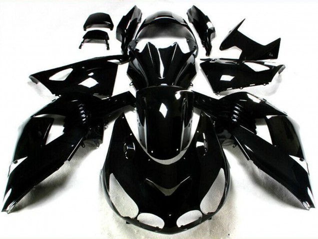 2006-2011 Kawasaki ZX14R ZZR1400 Motorcycle Fairings - Glossy Black Australia