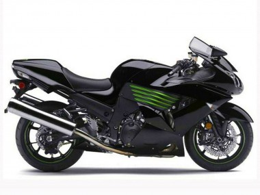 Purchase 2006-2011 Kawasaki ZX14R ZZR1400 Motorcycle Fairings - Glossy Black Green Australia