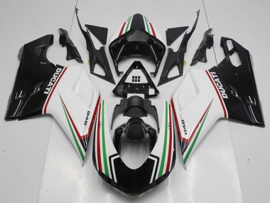 Purchase 2007-2014 Ducati 848 Motorcycle Fairing Kits - White Red Green Glossy Black Australia