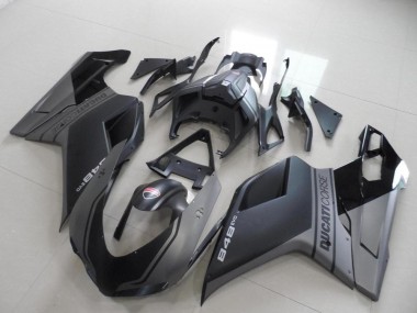 Purchase 2007-2014 Ducati 848 Motorcycle Fairings - Grey Matte Black Australia