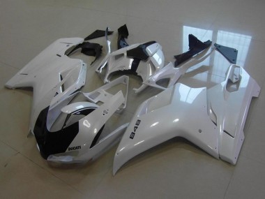 Purchase 2007-2014 Ducati 848 Motorcycle Fairings - Glossy White Australia