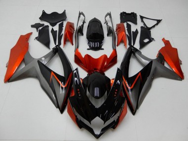 Purchase 2008-2010 Suzuki GSXR 600/750 Motorcycle Fairings - Orange Grey Glossy Black Australia
