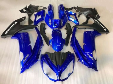 Purchase 2012-2016 Kawasaki EX650 Motorcycle Fairings - Blue Matte Black Australia