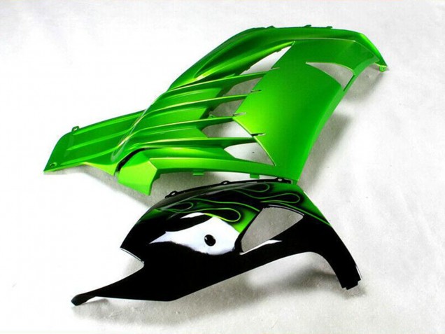 2012-2024 Kawasaki ZX14R ZZR1400 Motorcycle Fairing - Green Glossy Black Australia