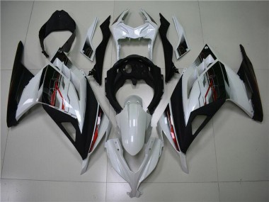 Purchase 2013-2024 Kawasaki Ninja 300 EX300R Motorcycle Fairing - White Red Black Australia