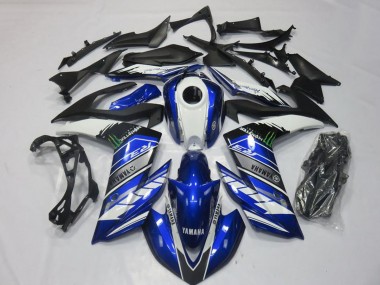 Purchase 2015-2018 Yamaha YZF R3 Motorcycle Fairings - Blue White Black Green Monster Australia