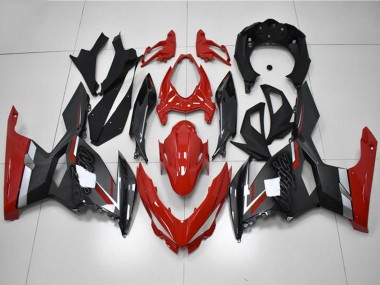 Purchase 2018-2024 Kawasaki EX400 Motorcycle Fairings - Red Grey Black Australia