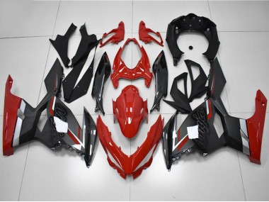 Purchase 2018-2024 Kawasaki EX400 Motorcycle Fairings - Red Grey Black Australia