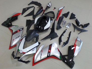 Purchase 2012-2018 Aprilia RS4 50 125 Motorcycle Fairing - Silver Red Glossy Black Australia