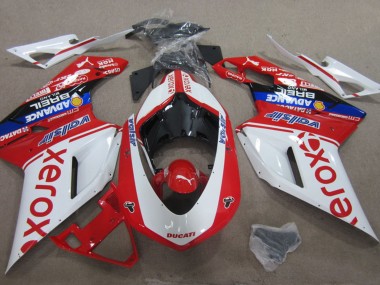 Purchase 2007-2014 Ducati 1098 Motorcycle Fairings - White Red Blue Black Valsir Xerox Australia