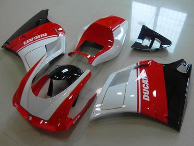 Purchase 1993-2005 Ducati 916 Motorcycle Fairings - White Red Glossy Black Australia