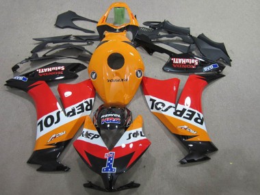 Purchase 2012-2016 Honda CBR1000RR Motorcycle Fairings - Orange White Red Glossy Black Repsol 1 Australia
