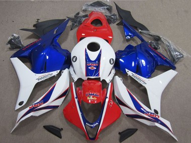 Purchase 2009-2012 Honda CBR600RR Motorcycle Fairing - White Red Blue HRC Australia