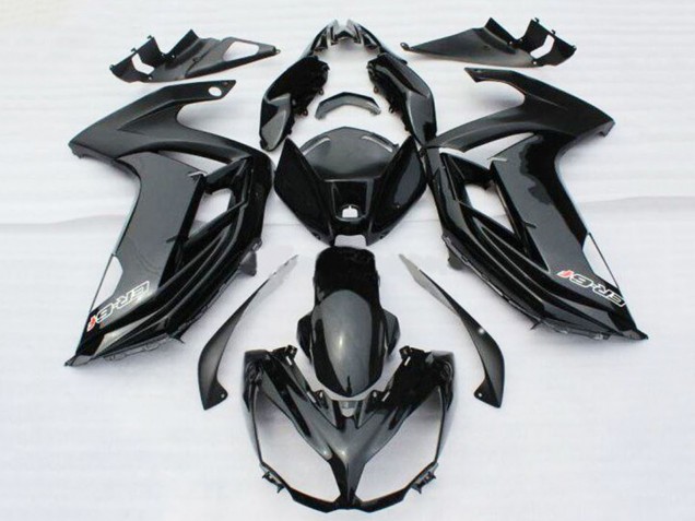2012-2014 Kawasaki ER6F Motorcycle Fairings - Glossy Black with Decal Australia
