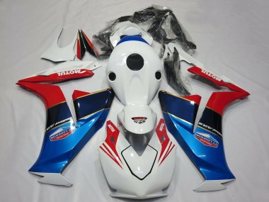 Purchase 2012-2016 Honda CBR1000RR Motorcycle Fairings - White Red Blue Motul Australia