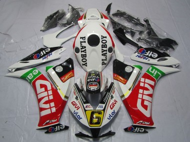 Purchase 2012-2016 Honda CBR1000RR Motorcycle Fairings - White Red Green Givi PlayBoy Australia
