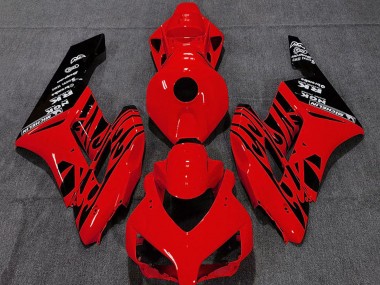 Purchase 2004-2005 Honda CBR1000RR Motorcycle Fairings - Red Glossy Black Flame Australia