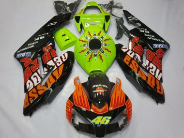 Purchase 2004-2005 Honda CBR1000RR Motorcycle Fairings - Lime Green Orange Glossy Black Rossi 46 Australia