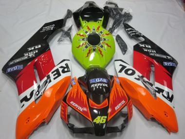 Purchase 2004-2005 Honda CBR1000RR Motorcycle Fairings - Lime Green Orange White Red Glossy Black Rossi Repsol Australia