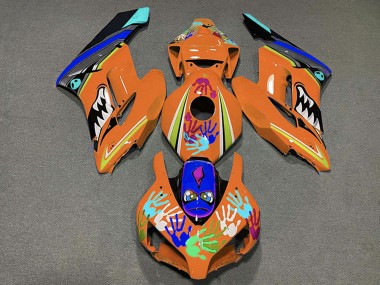 Purchase 2004-2005 Honda CBR1000RR Motorcycle Fairings - Orange Blue Black Shark Australia