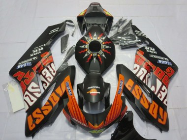 Purchase 2004-2005 Honda CBR1000RR Motorcycle Fairings - Matte Black Orange Rossi Australia