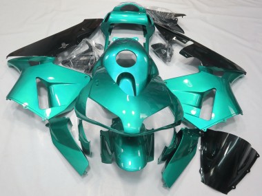 Purchase 2003-2004 Honda CBR600RR Motorcycle Fairings - Teal Blue Glossy Black Australia