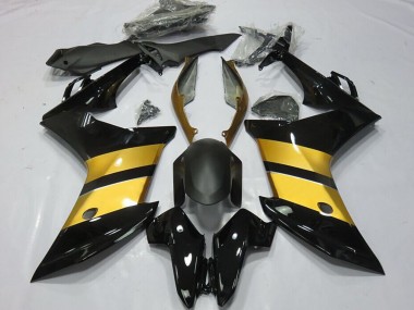 Purchase 2011-2013 Honda CBR600F Motorcycle Fairings - Gold Glossy Black CBR Design Australia