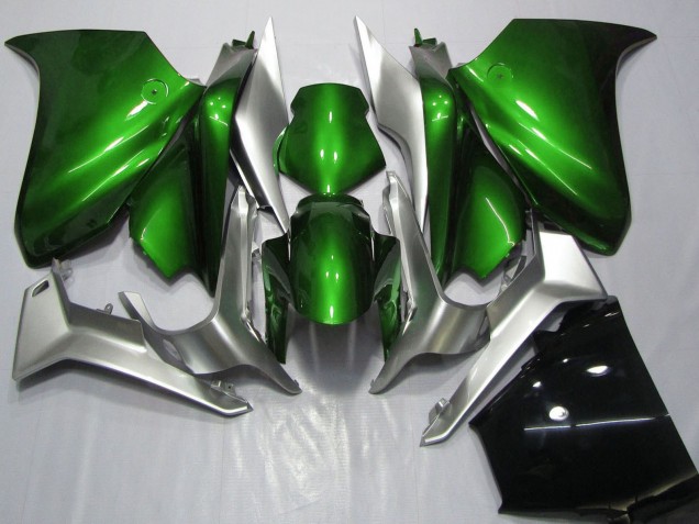 2010-2014 Honda VFR 1200 Motorcycle Fairings - Silver Green Australia