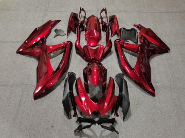 Purchase 2008-2010 Suzuki GSXR 600 / GSXR 750 Motorcycle Fairings - Candy Red Black Australia