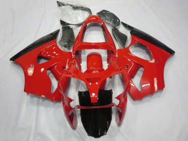 Purchase 2000-2002 Kawasaki ZX6R Motorcycle Fairings - Red Glossy Black Australia